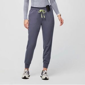 Figs Mari joggers XSP + XS caterina top.  Space navy